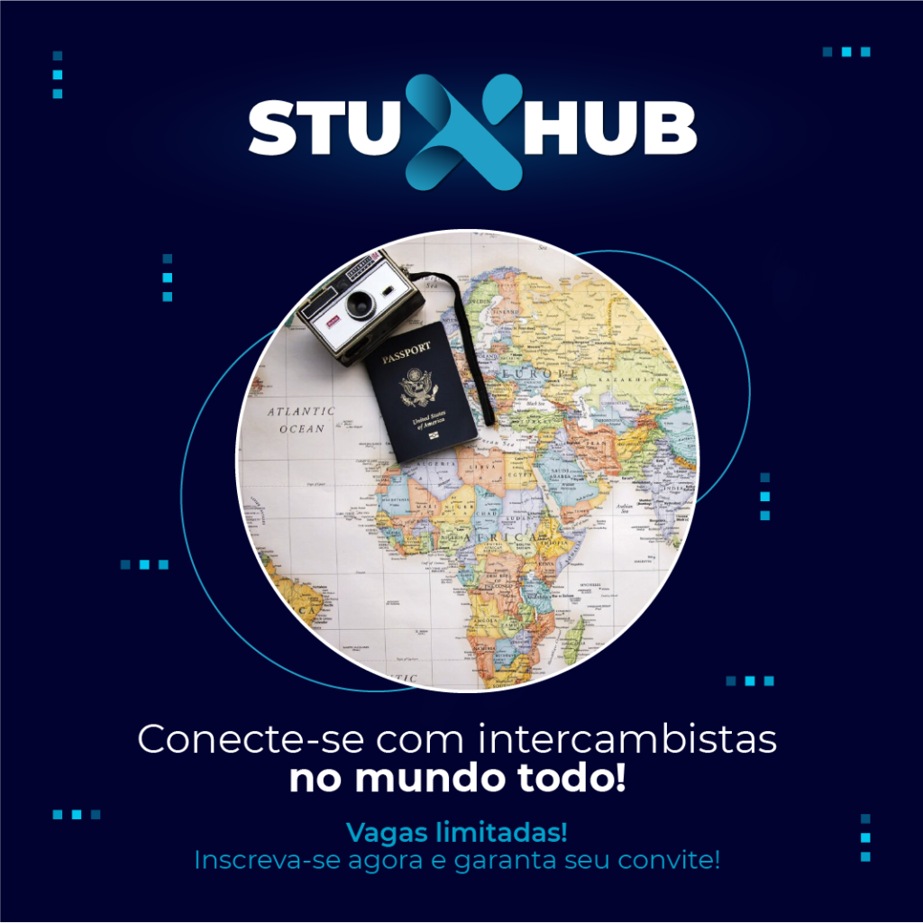 Stu X Hub, uma rede social voltada a quem tem o sonho de estudar no exterior.